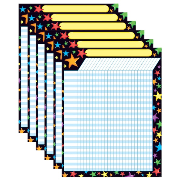 Trend Enterprises Gel Stars Incentive Chart, 17in x 22in, PK6 T73332 - main